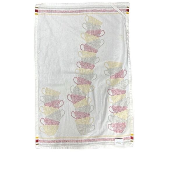 Threshold Multicolor Rectangular Stacked Coffee Cups Cotton Kitchen tea Towel - Picture 4 of 8